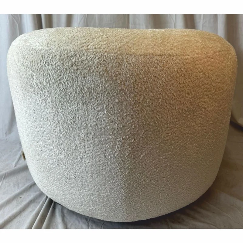 Casa Padrino Luxus Sessel Creme / Schwarz 110 x 95 x H. 70 cm - Wohnzimmer Möbel