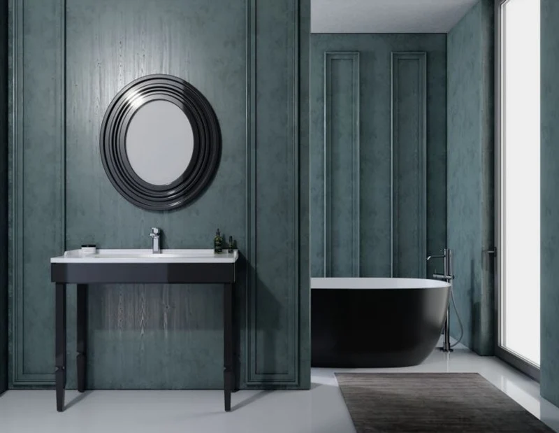 Casa Padrino Luxus Badezimmer Set Schwarz - Hotel Bad Einrichtung