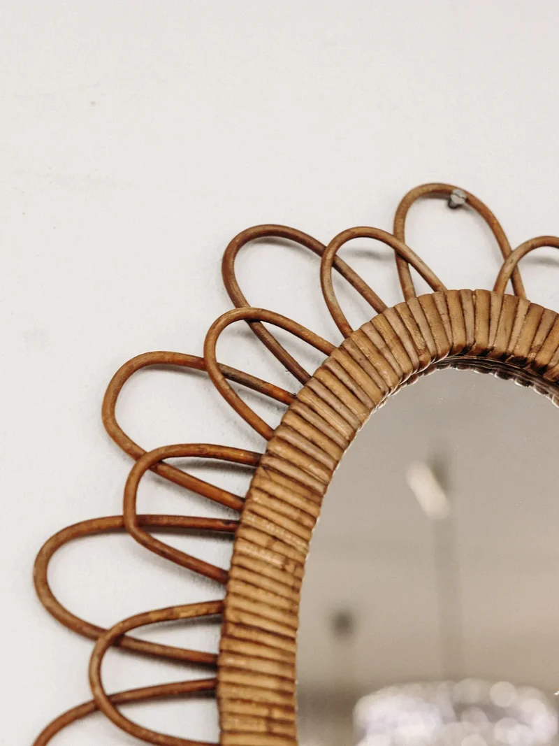 Georges, le miroir en rotin N°656