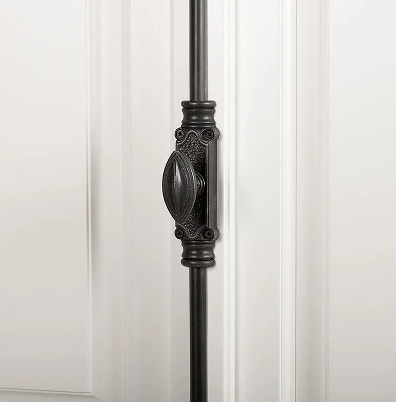 Casa Padrino Massivholz Schrank Weiß mit großzügigem Stauraum 48 x 88 x 245cm mit 4 Türen