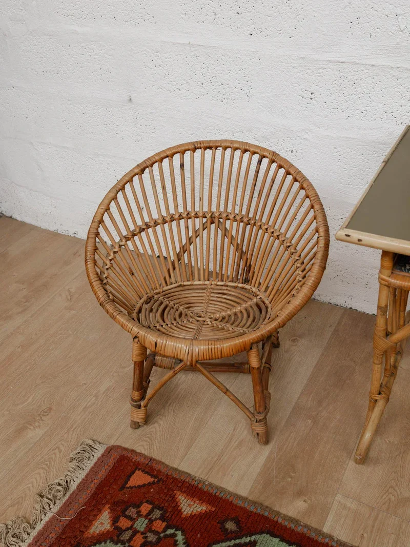Marcus, le fauteuil pour enfant en rotin N°13