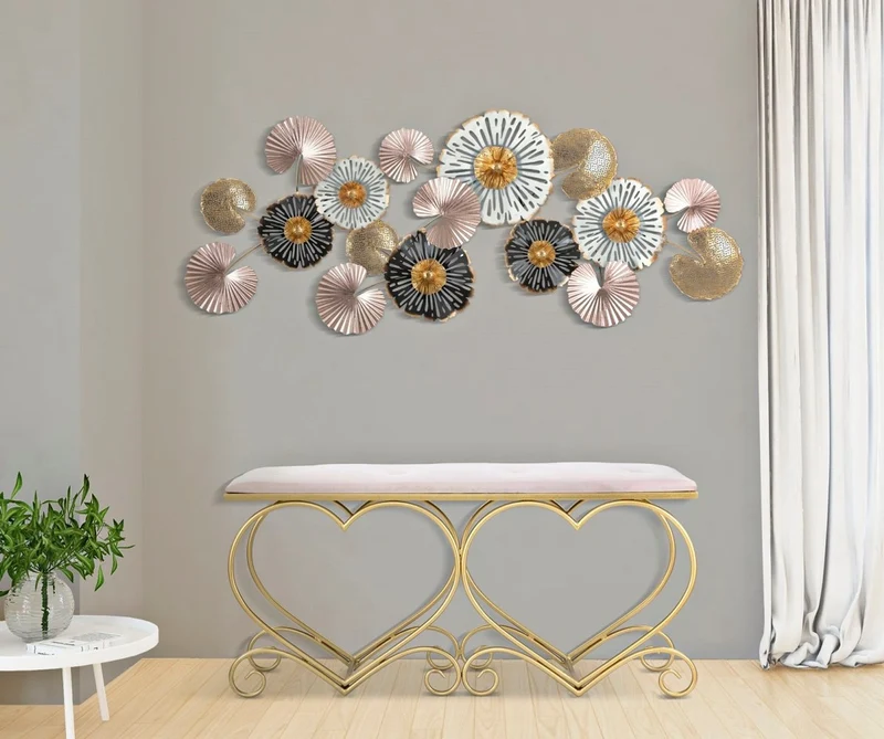 Casa Padrino Luxus Sitzbank Rosa / Gold 105 cm - Wohnzimmer & Schlafzimmer Möbel
