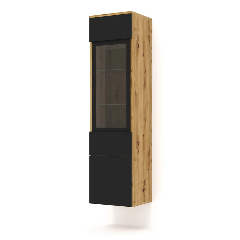 Vitrine 2 portes Aurus Bois et Noir
