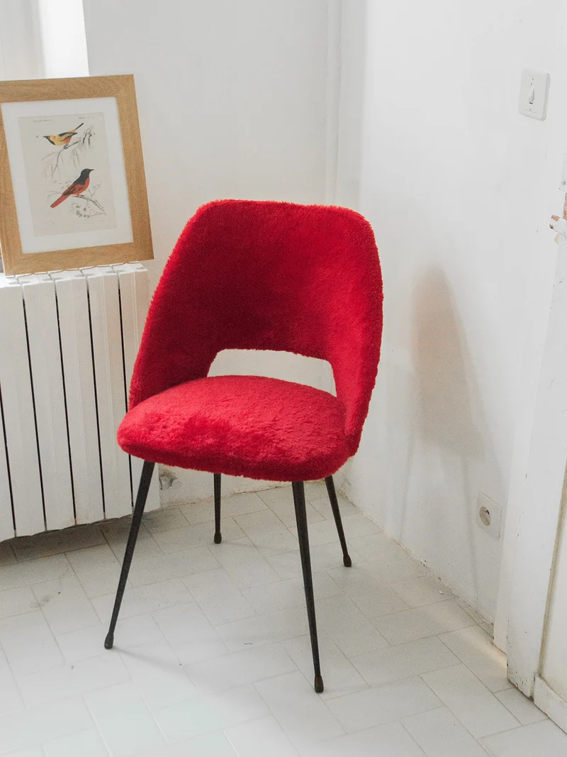 Alma, la paire de chaises en métal N°635