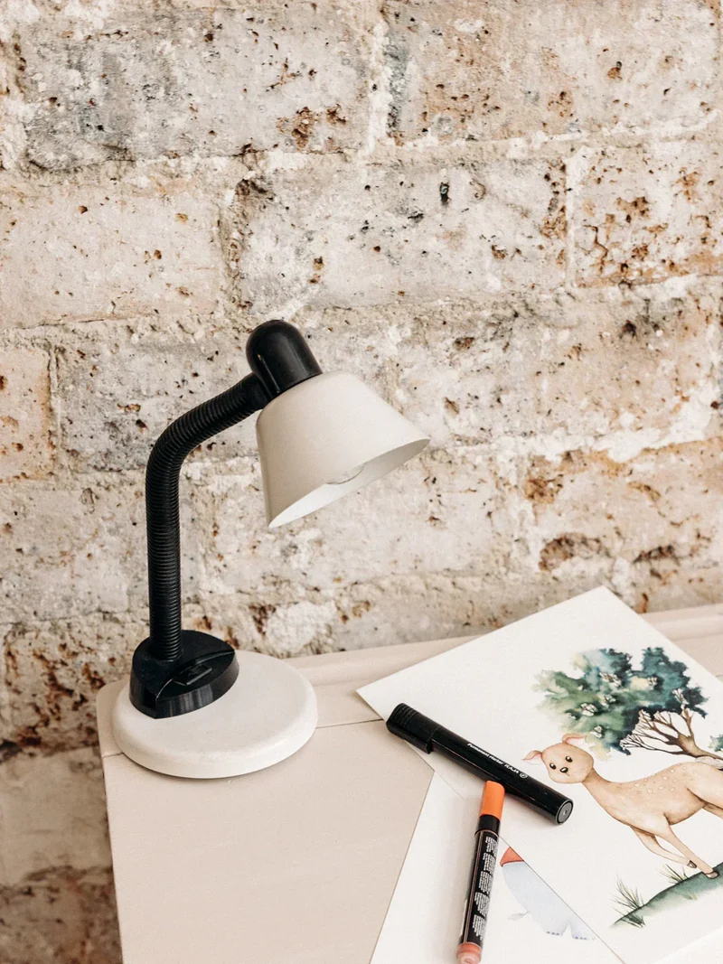 Julia, la lampe blanche vintage N°12