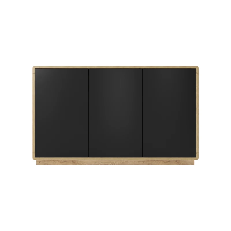 Buffet 3 portes Raven Noir et Bois