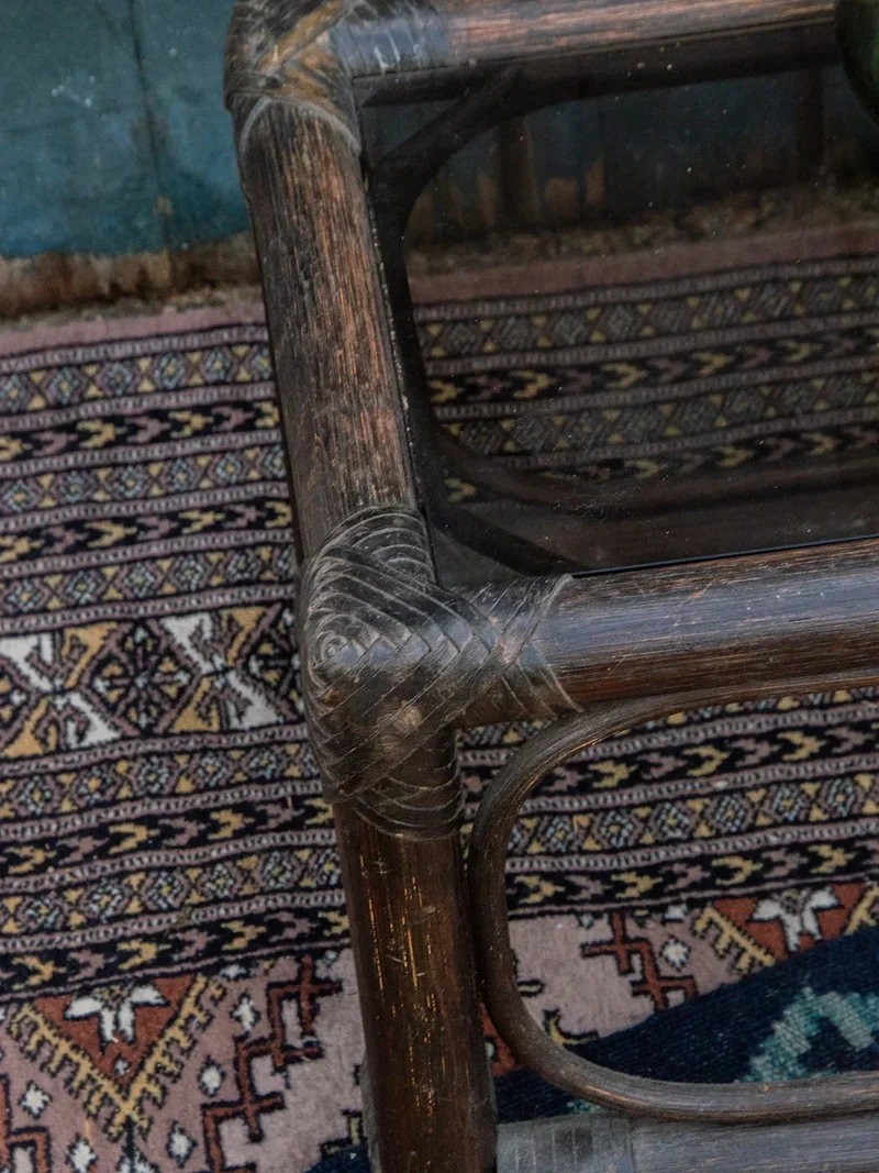 Léonie, la table basse en rotin N°234