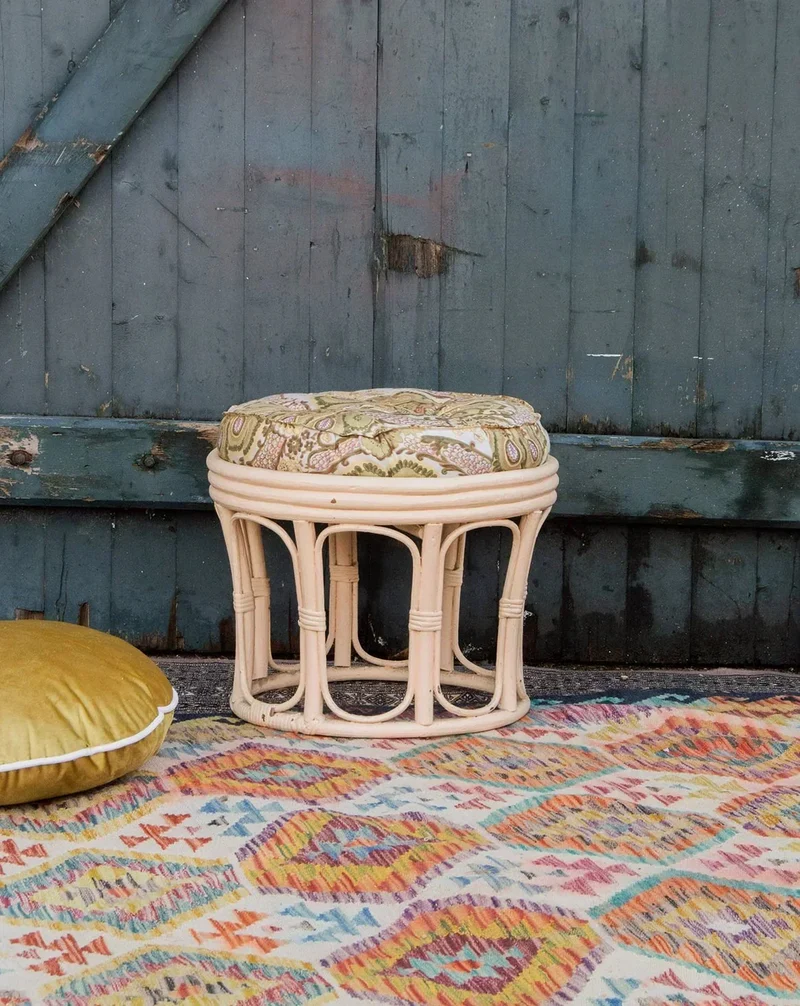 Jean-Philippe, le pouf en rotin N°7
