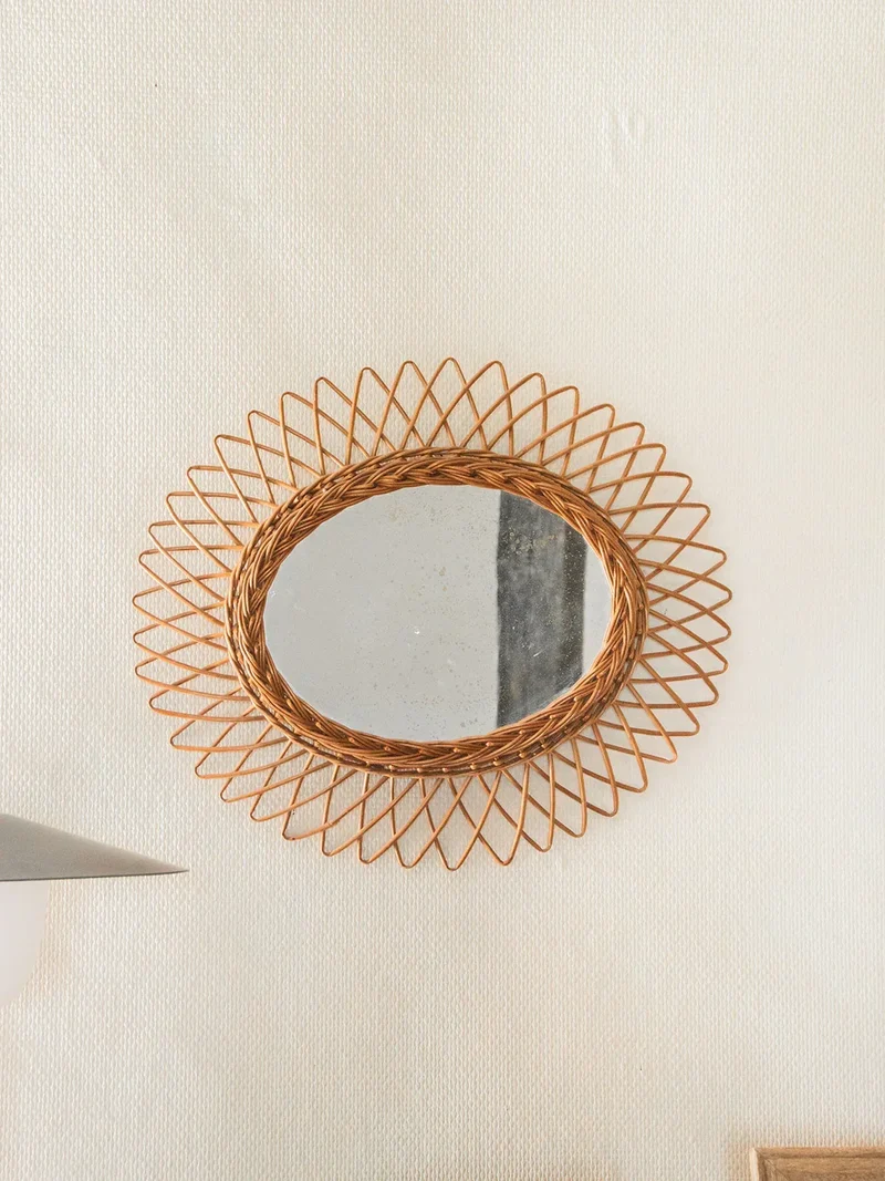 Georges, le miroir en rotin N°639