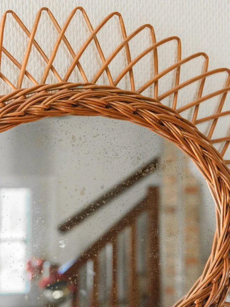 Georges, le miroir en rotin N°639