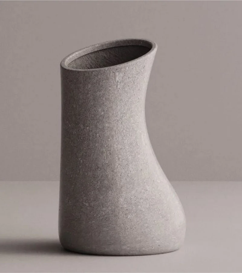 Casa Padrino Luxus Deko Blumentopf Grau H. 76 cm - Beton Pflanzentopf
