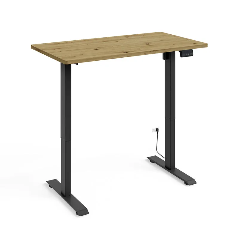 Bureau électrique 120 cm Ergo Bois et Noir