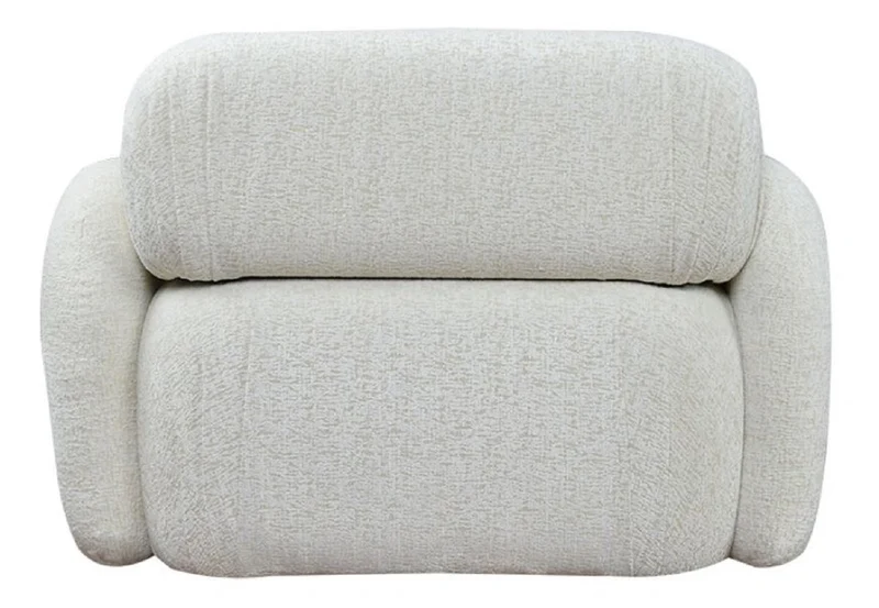 Casa Padrino Luxus Wohnzimmer & Hotel Sessel Weiß 110 x 95 x H. 73 cm - Luxus Möbel