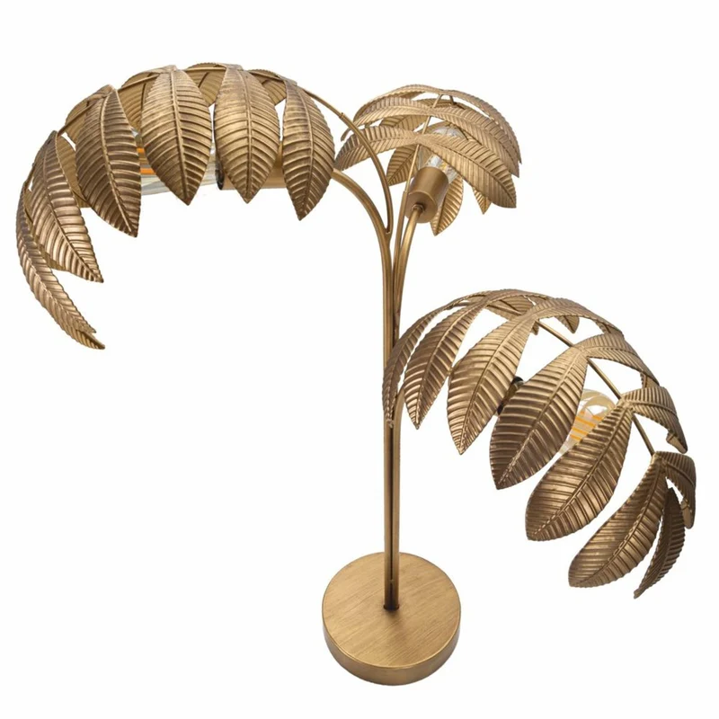 Casa Padrino Luxus Metall Tischleuchte Messing H. 81 cm - Luxus Leuchten
