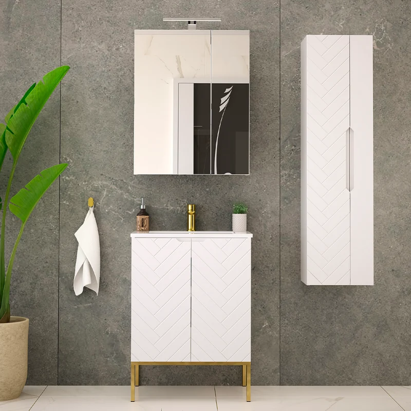 Colonne murale Daria Blanc