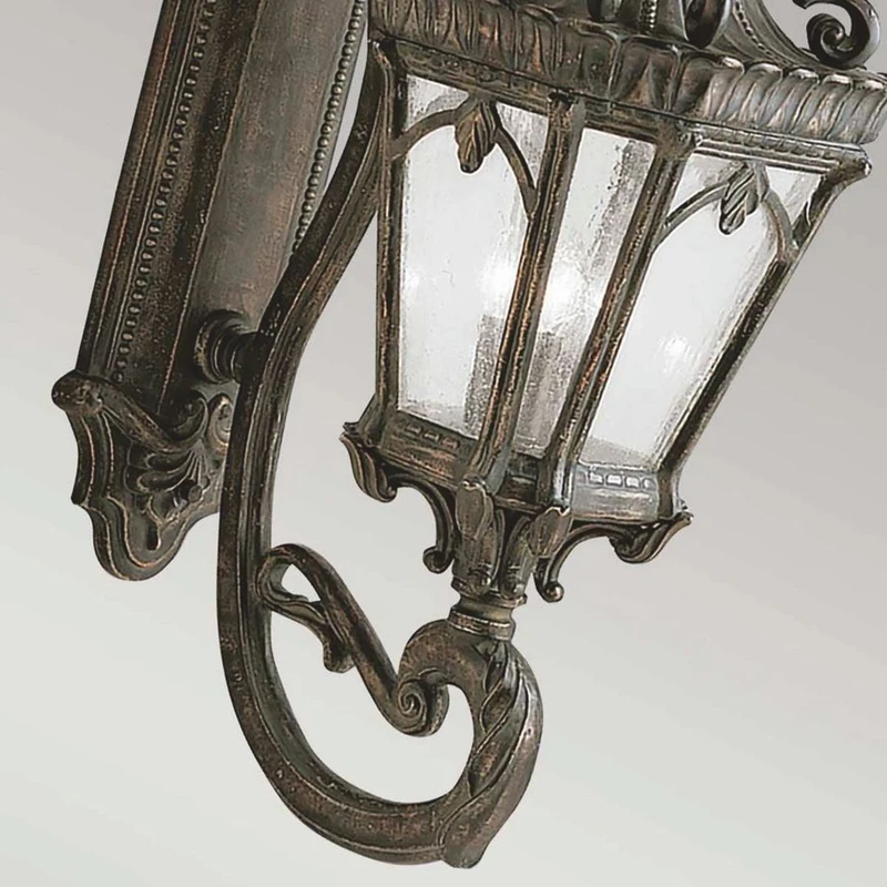 Casa Padrino Barock Außenwandleuchte Antik Bronze H. 95,9 cm - Außenbeleuchtung
