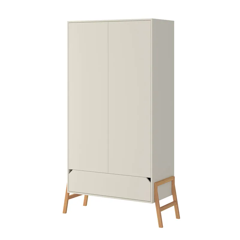 Armoire 2 portes 1 tiroir Bellamy Lotta Cachemire