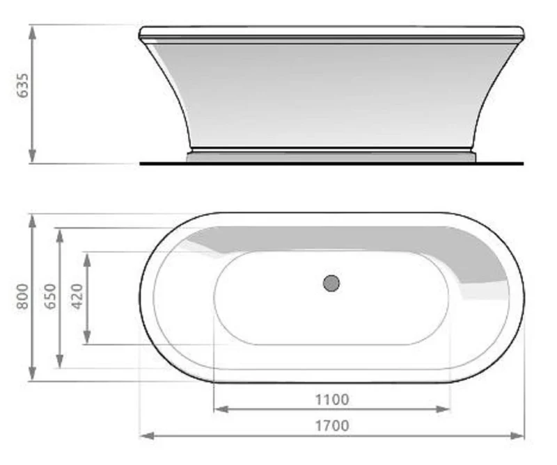 Casa Padrino Jugendstil Badewanne Blau / Weiß 170 cm - Freistehende Retro Stil Badewanne