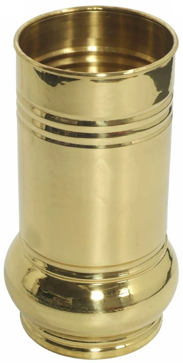 Casa Padrino Luxus Messing Schirmständer Gold Ø 22,5 x H. 47,8 cm - Made in Italy