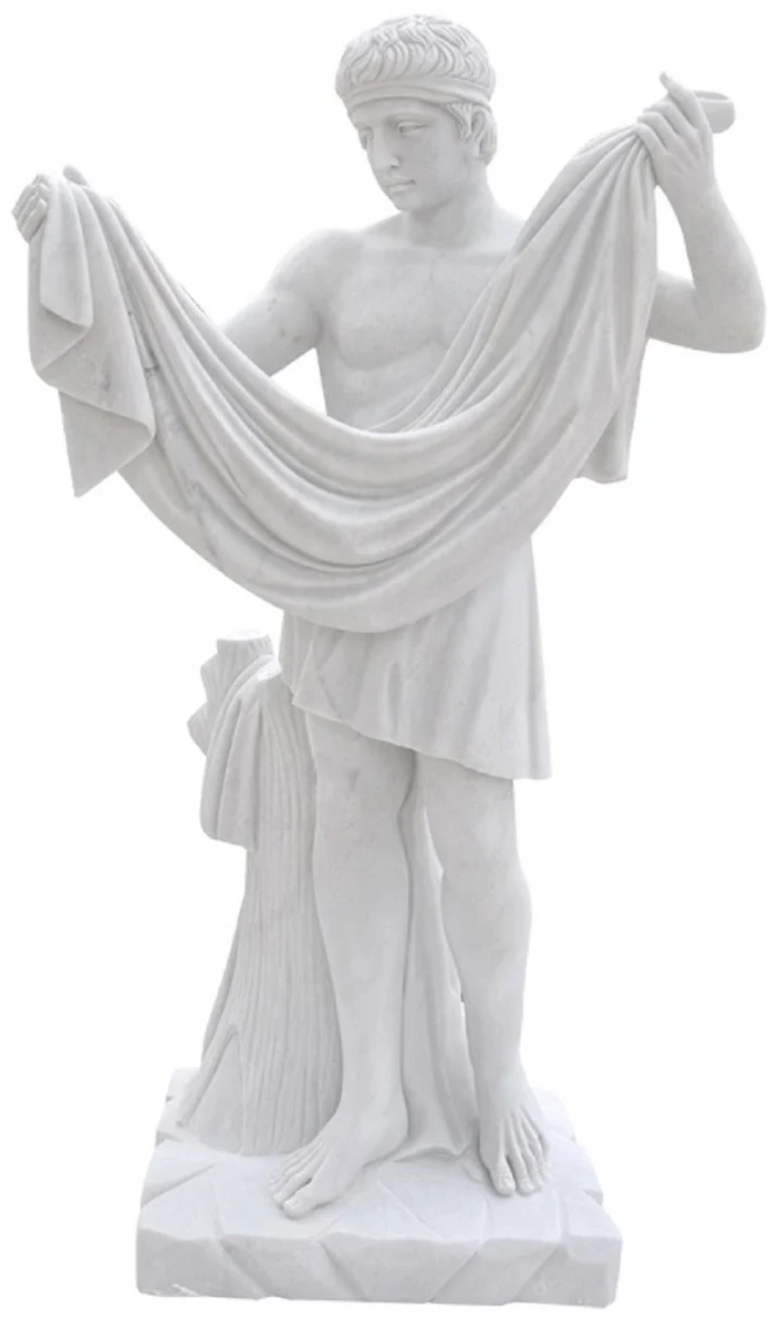 Casa Padrino Antik Stil Marmor Skulptur Römer Grau H. 120 cm