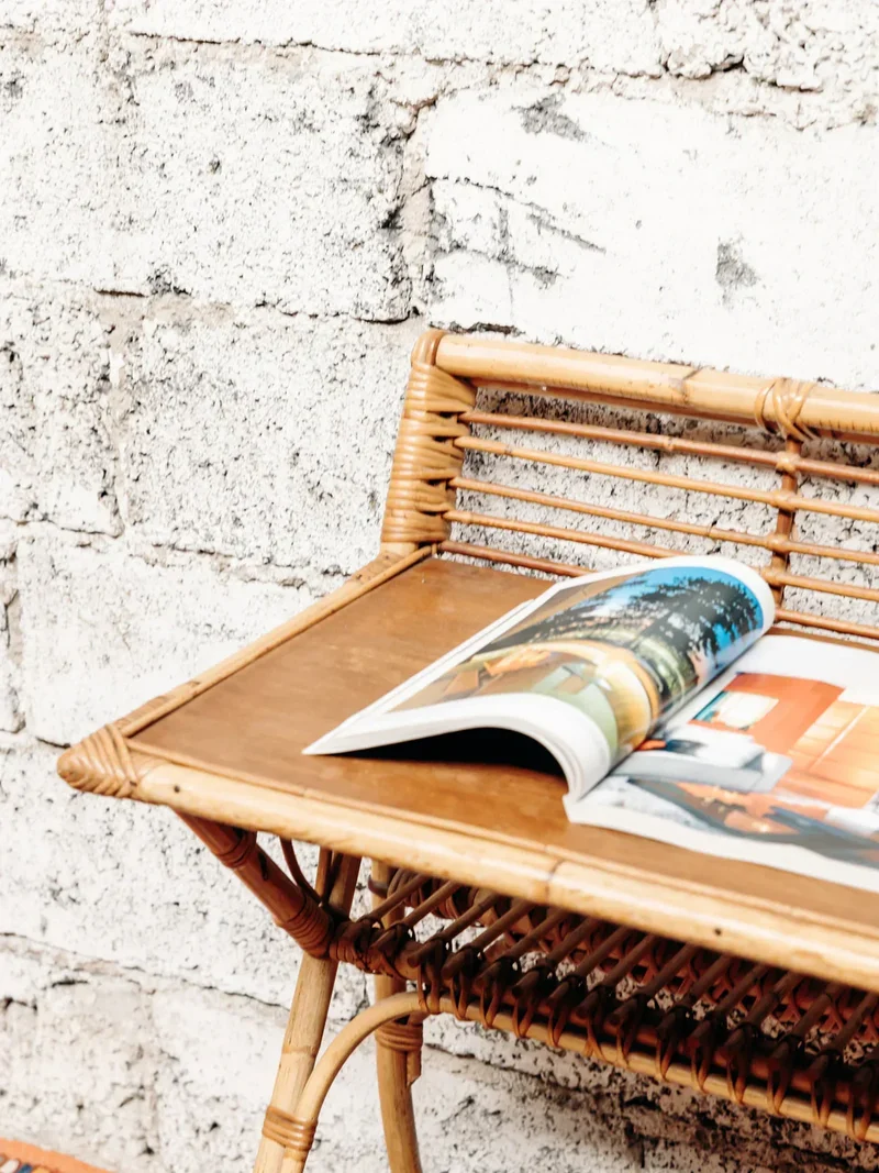 Edouard, le bureau en rotin N°307