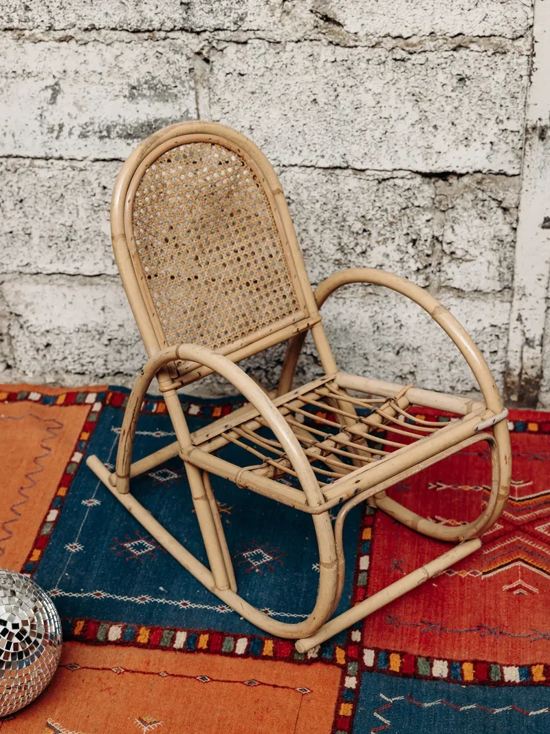 Marcus, le rocking chaire en rotin N°20