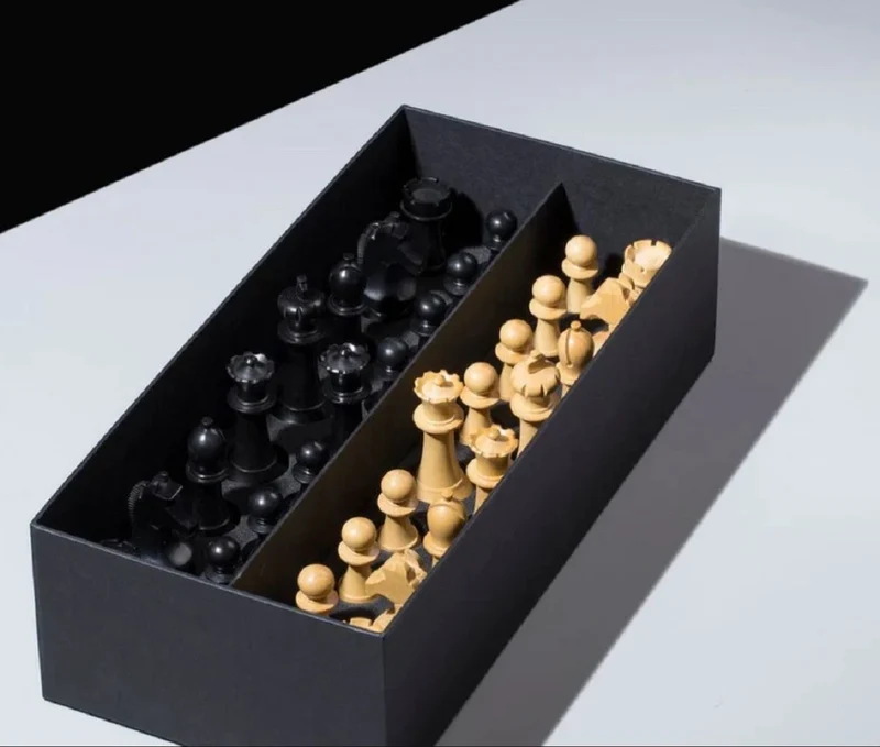 Casa Padrino Luxus Schach Set 50 x 50 cm - Luxus Schachspiel - Holz Schachbrett mit Schachfiguren