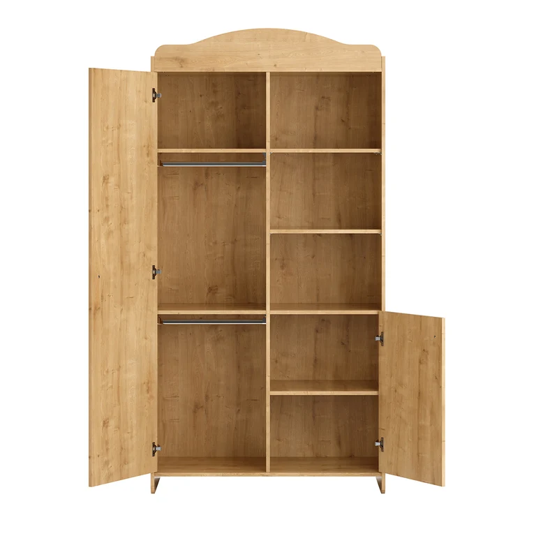 Commode à langer et armoire 2 portes Vox Megeve Bois