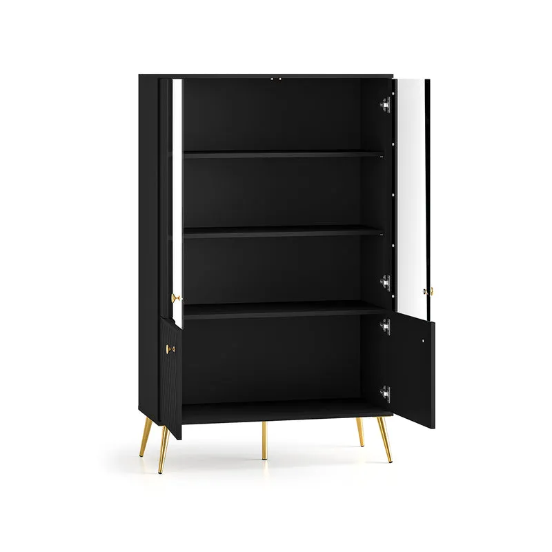 Vaisselier 4 portes Manoé Noir