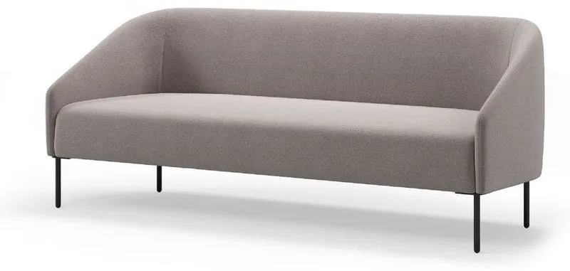 Casa Padrino Luxus Wohnzimmer & Hotel Sofa Grau / Schwarz 200 cm - Luxus Möbel