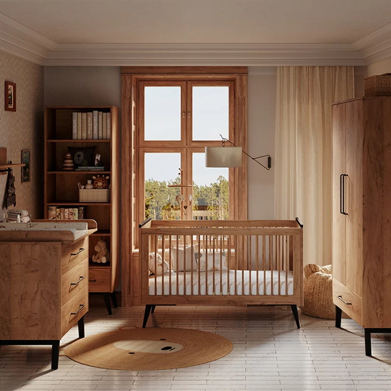 Armoire 2 portes 1 tiroir Pinio Retro Bois