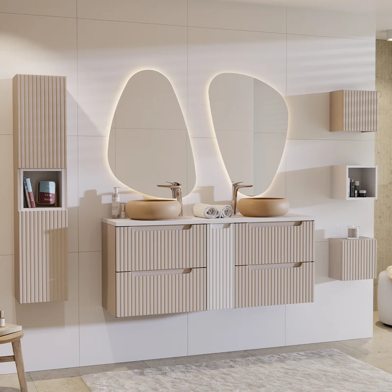 Armoire murale 1 porte Riva Cachemire