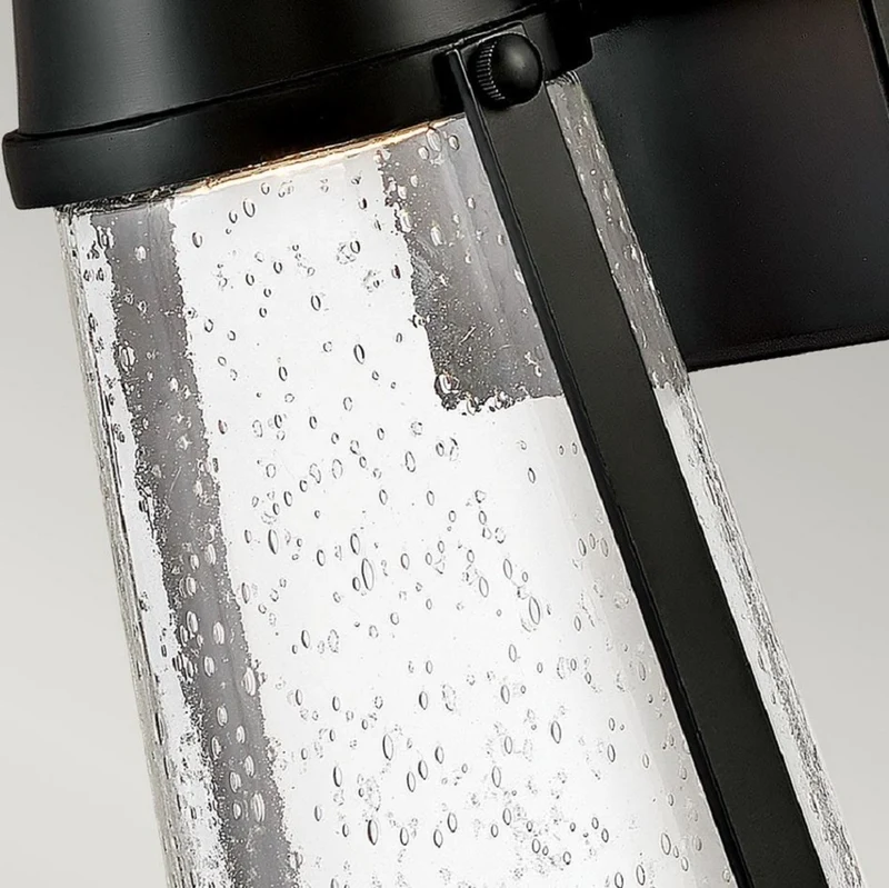 Casa Padrino Luxus LED Außenwandleuchte Schwarz H. 30,7 cm - Luxus Außenbeleuchtung