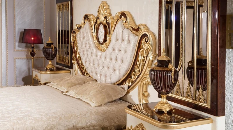 Casa Padrino Luxus Barock Spiegel Braun / Gold H. 130 cm - Barock Möbel