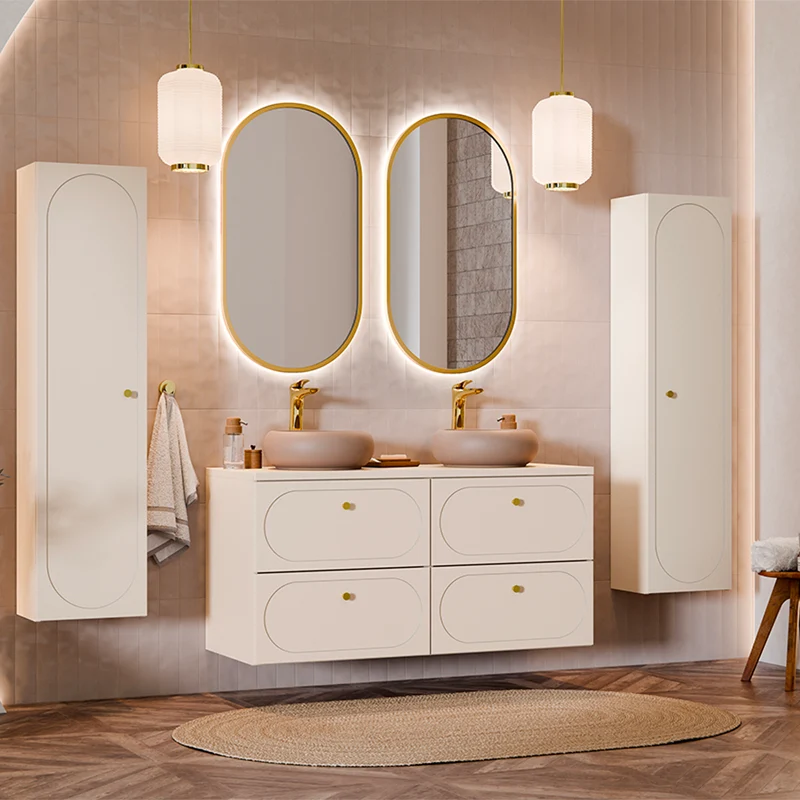 Colonne murale 1 porte Sanae Beige sable