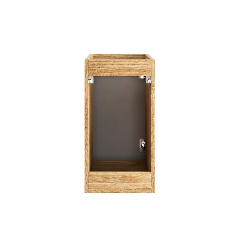 Demi-colonne 1 porte 30cm Mallory Beige et bois