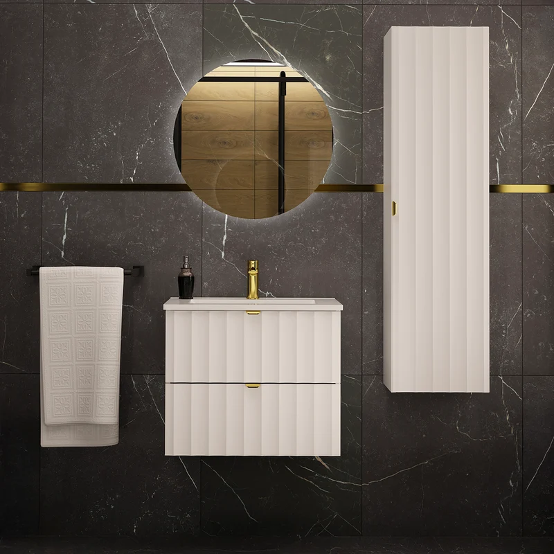 Colonne murale Lexa Blanc