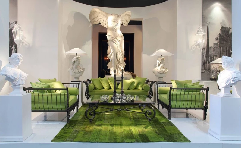 Casa Padrino Luxus Barock Tischleuchte Grau / Schwarz / Weiß - Schreibtischleuchte im Barockstil