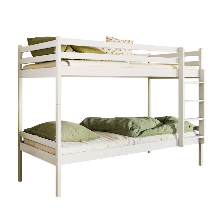 Lit superposé 90x200 sommier inclus Olivier Blanc