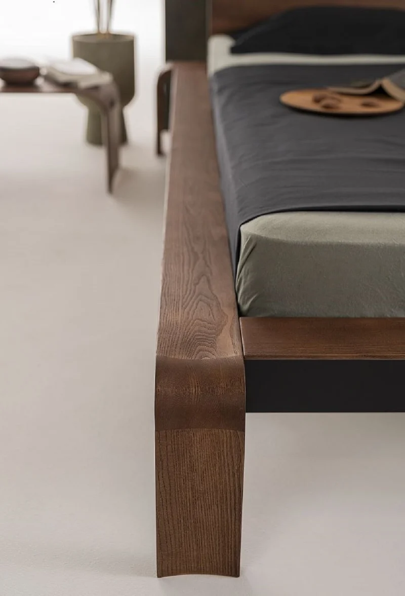 Casa Padrino Luxus Massivholz Doppelbett Dunkelbraun - Verschiedene Größen