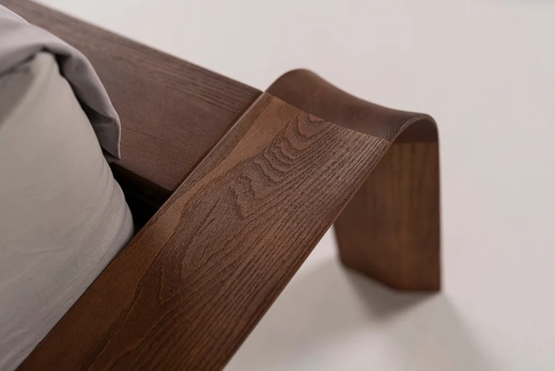Casa Padrino Luxus Massivholz Doppelbett Dunkelbraun - Verschiedene Größen