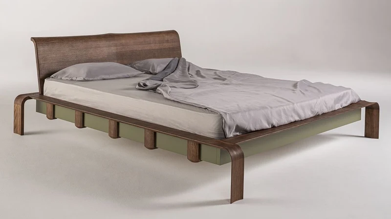 Casa Padrino Luxus Massivholz Doppelbett Dunkelbraun - Verschiedene Größen