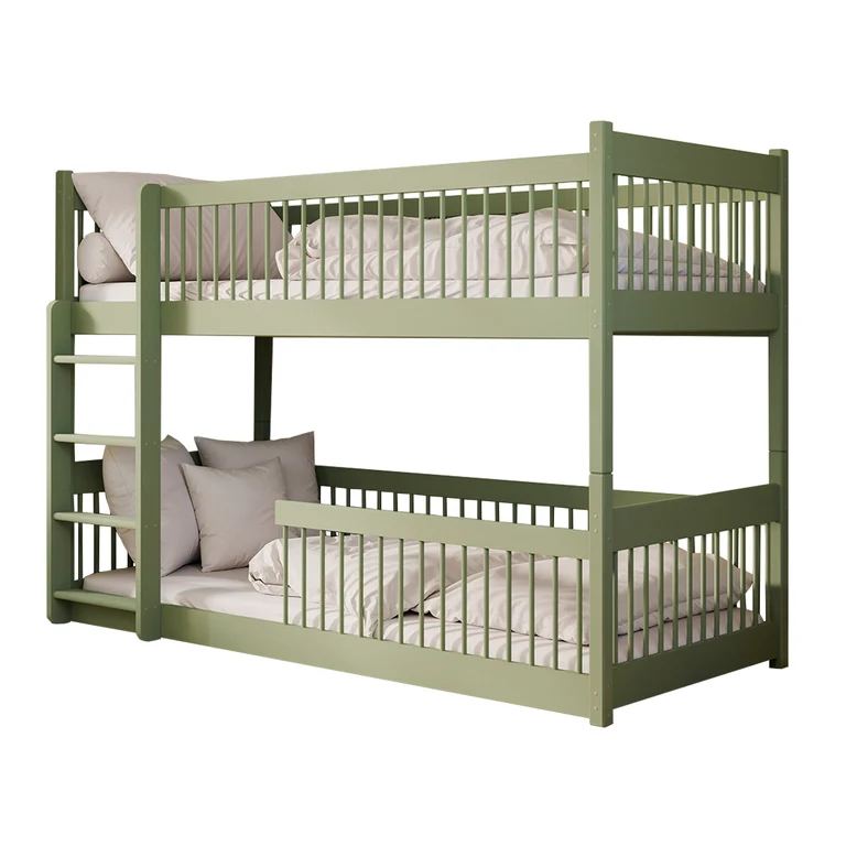 Lit superposé 90x200 au sol sommiers inclus Marion Olive