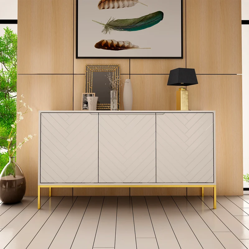 Buffet 3 portes Daria Blanc
