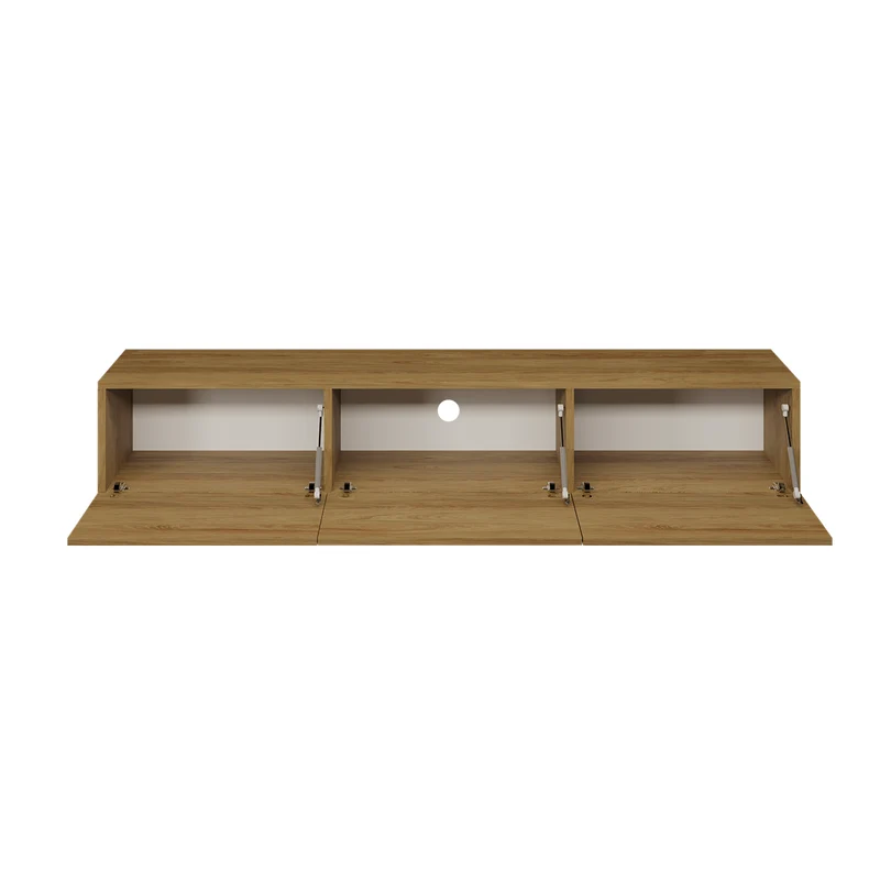 Meuble TV mural 3 portes 160 cm Idao Bois