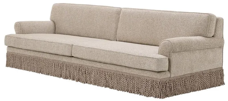 Casa Padrino Luxus Wohnzimmer Sofa Beige 277 x 101 x H. 77 cm