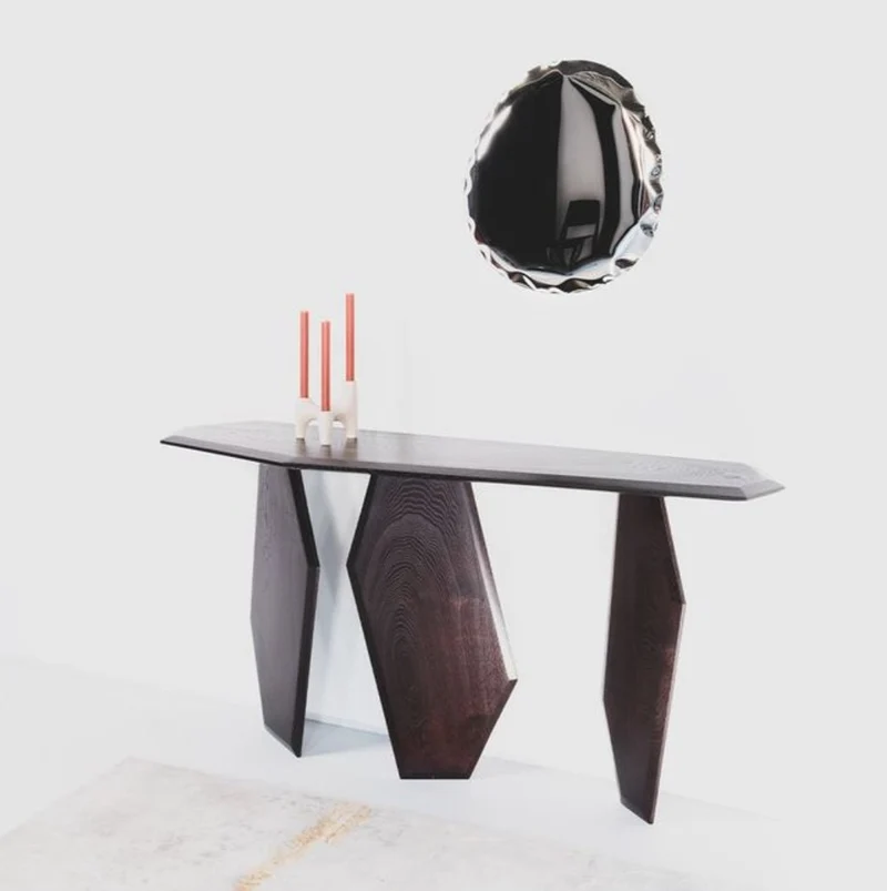 Casa Padrino Luxus Konsole Dunkelbraun 154 x 40 x H. 80 cm - Massivholz Konsolentisch - Wohnzimmer Möbel - Hotel Möbel - Luxus Möbel - Luxus Einrichtung
