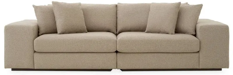 Casa Padrino Luxus Sofa mit Kissen Grau / Schwarz 280 x 120 x H. 90 cm - Wohnzimmer Sofa - Hotel Sofa - Wohnzimmer Möbel - Hotel Möbel - Luxus Möbel - Luxus Qualität
