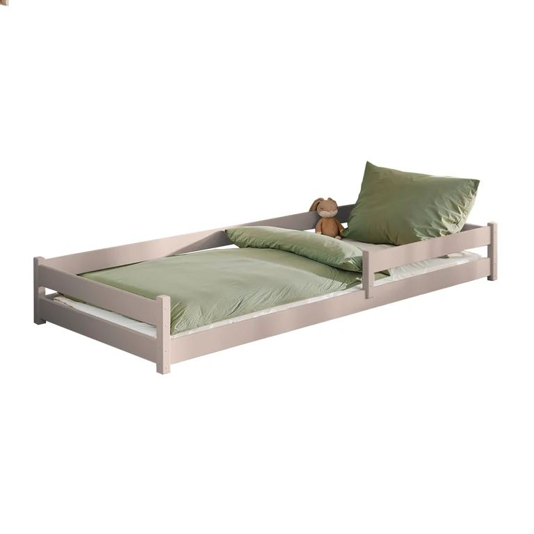 Lit au sol 90x190 sommier inclus Lily Cachemire