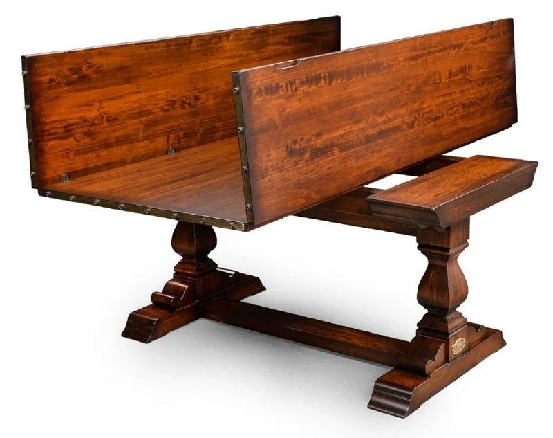 Casa Padrino Luxus Vintage Stil Esstisch Braun / Messing 180 x 85 x H. 78 cm - Rechteckiger Massivholz Esszimmertisch mit ausklappbarer Tischplatte - Esszimmer Möbel - Luxus Vintage Stil Möbel